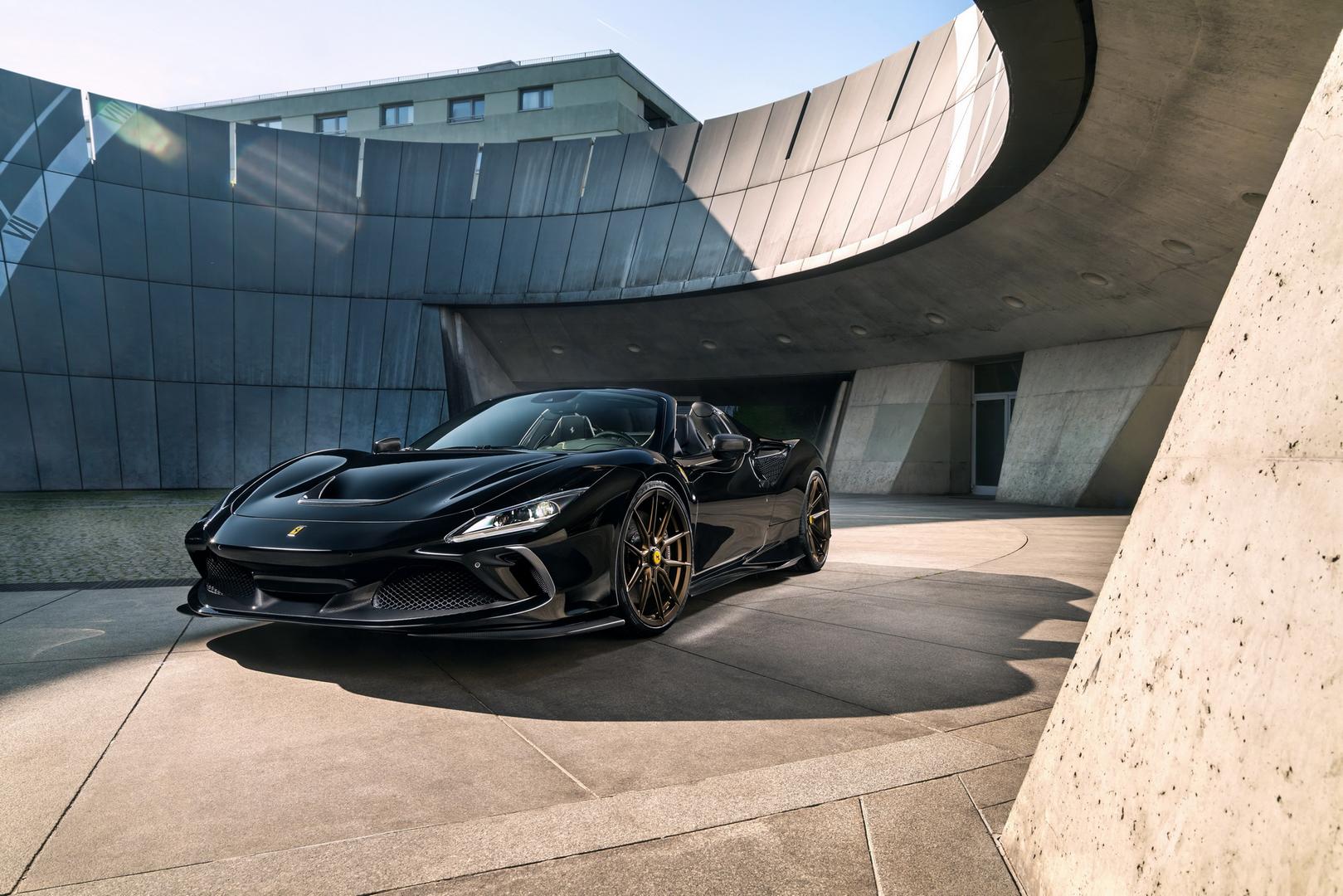 Novitec Ferrari F8 Spider Stuns in Black over Gold