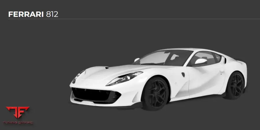 1016 FERRARI 812 CARBON PARTS