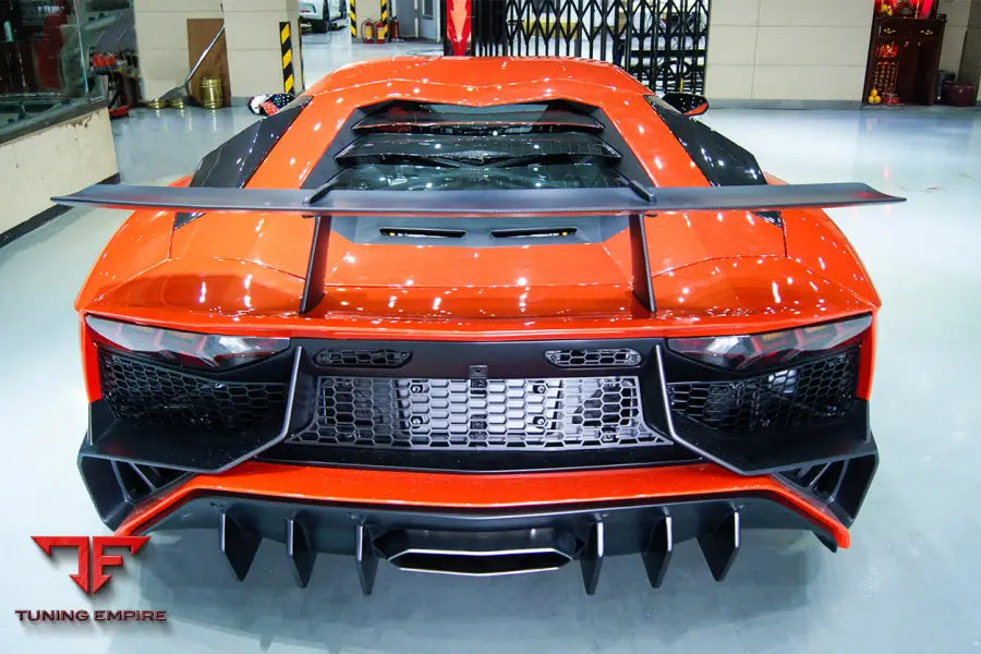 2011-2016 Lamborghini Aventador Lp700 @ Lp740 Coupe & Roadster Sv Style Rear Bumper Bsd