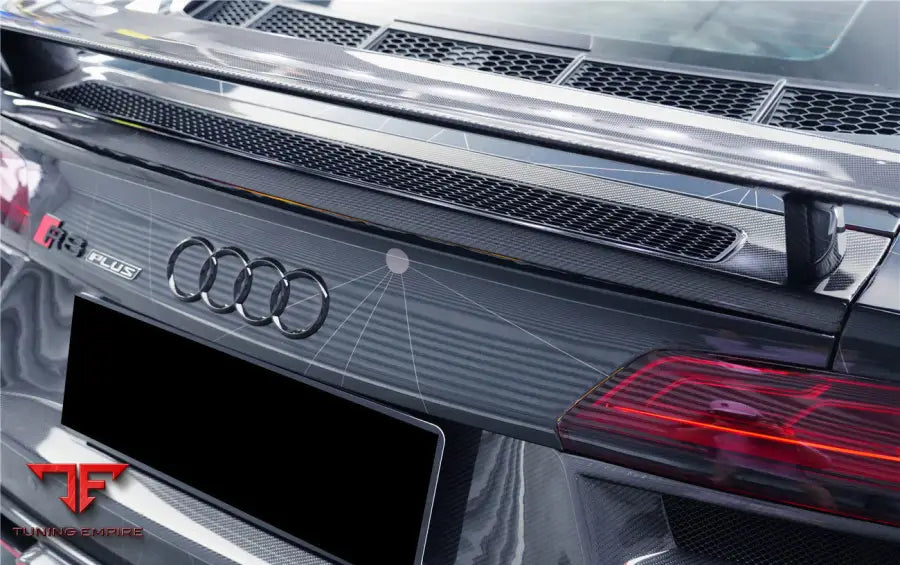 Audi R8 Gen2 V10 Plus Coupe Only Gt Style Carbon Fiber Trunk Wing With Base