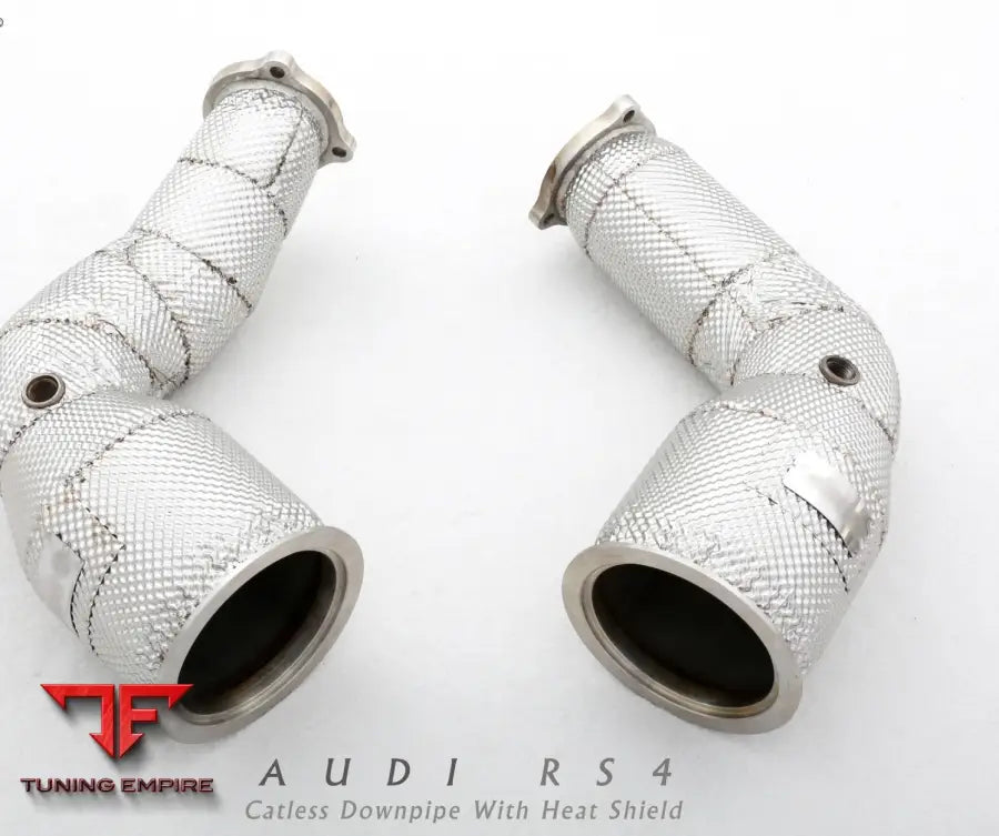 Audi Rs4 B9 All Ss304 Catless Downpipe With Heat Shield Exhaust System