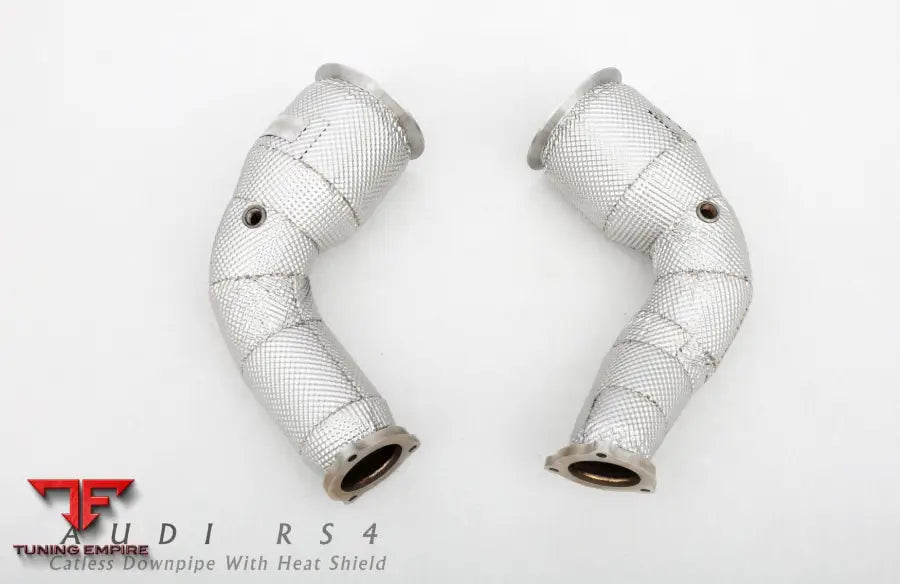 Audi Rs4 B9 All Ss304 Catless Downpipe With Heat Shield Exhaust System