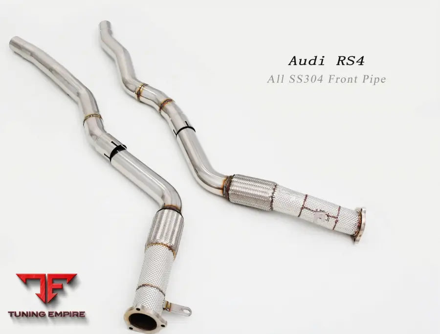 Audi Rs4 B9 All Ss304 Front Pipe With Heat Shield Exhaust System