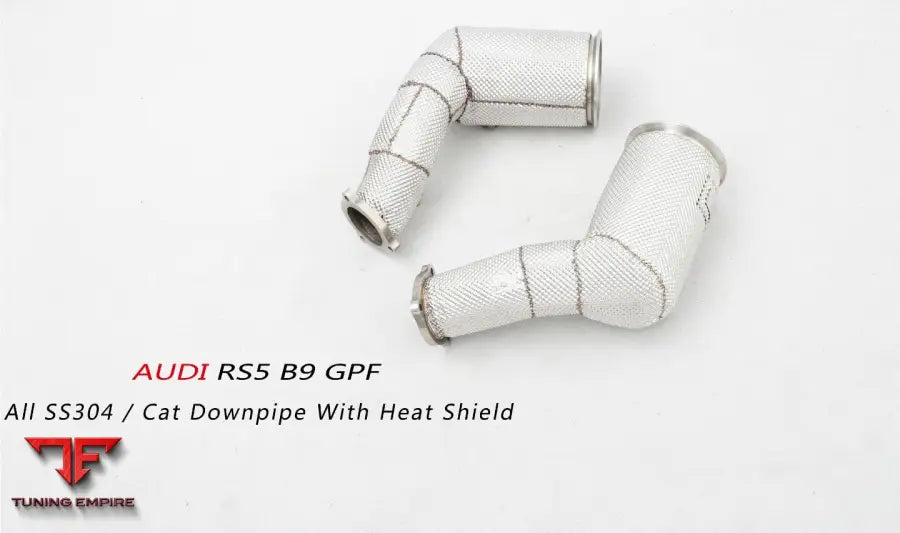 Audi Rs5 B9 All Ss304 Cat Downpipe With Heat Shield Exhaust System