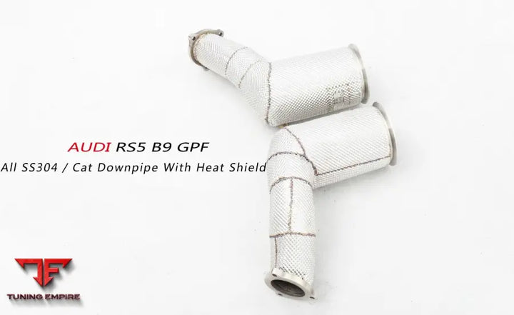 Audi Rs5 B9 All Ss304 Cat Downpipe With Heat Shield Exhaust System