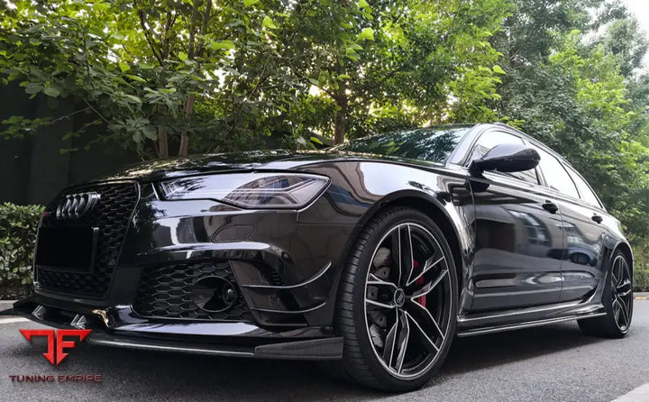 Audi Rs6 Avant Bs Style Carbon Fiber Front Bumper Caps