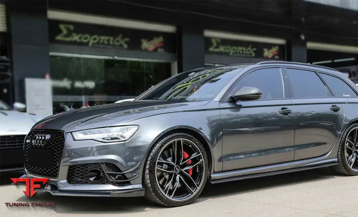 Audi Rs6 Avant Bs Style Carbon Fiber Front Bumper Caps