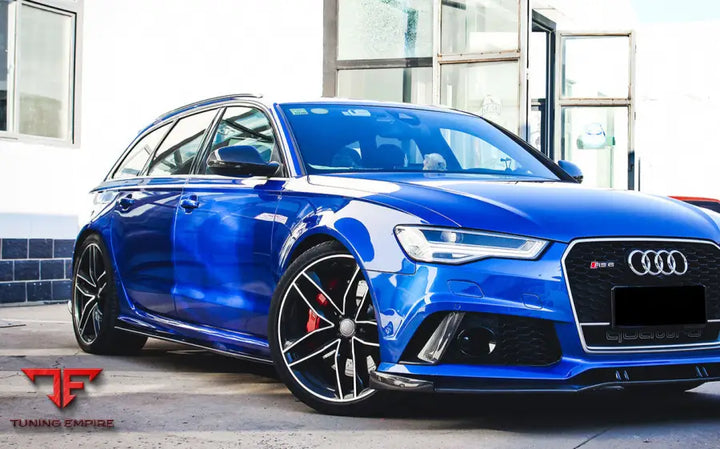 Audi Rs6 Avant Bs Style Carbon Fiber Front Bumper Caps