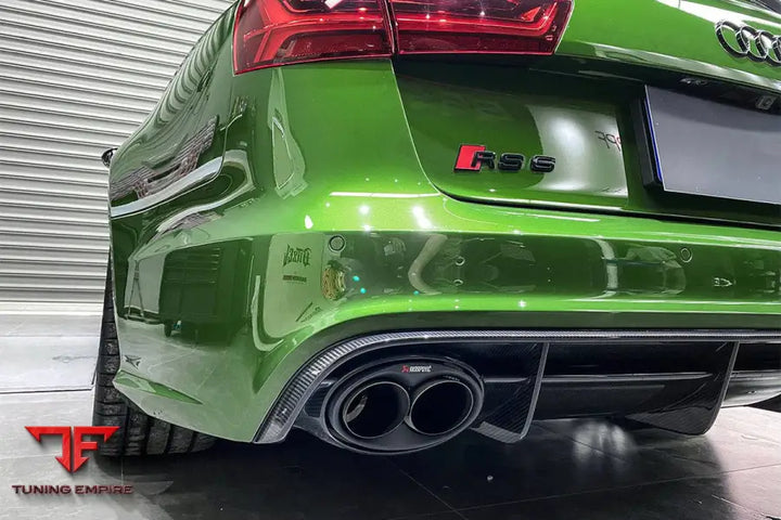 Audi Rs6 Avant Mn Style Carbon Fiber Rear Cap Splliter