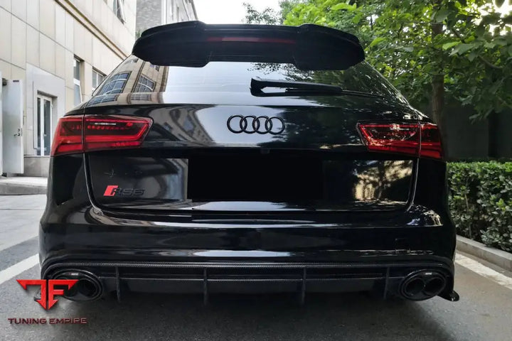 Audi Rs6 Avant Mn Style Carbon Fiber Rear Cap Splliter