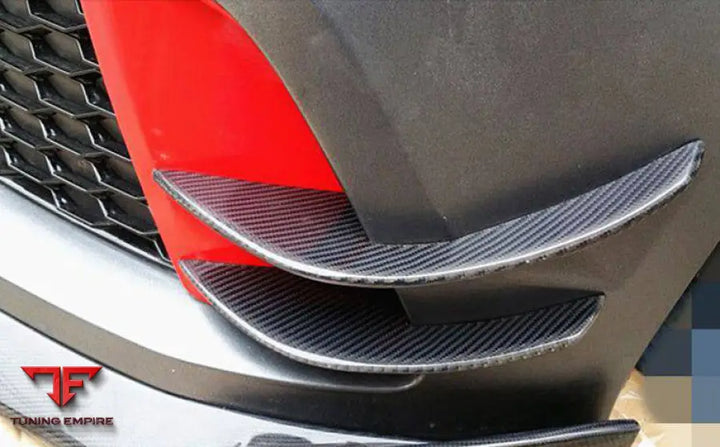 Audi Rs7 Bs Style Carbon Fiber Front Bumper Canards