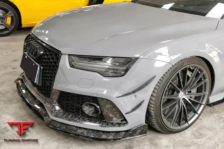 Audi Rs7 Man Style Dry Carbon Fiber Front Lip Splitter