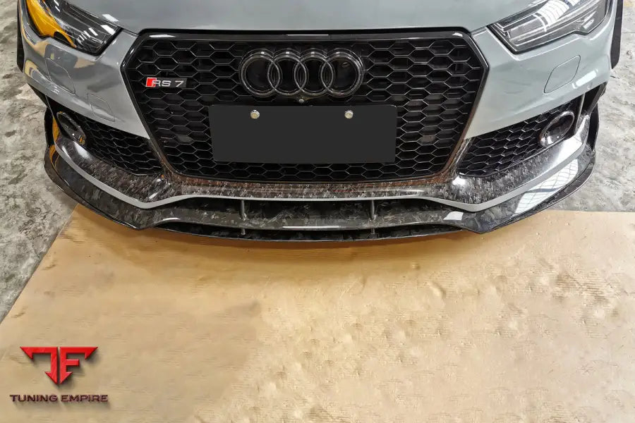 Audi Rs7 Man Style Dry Carbon Fiber Front Lip Splitter