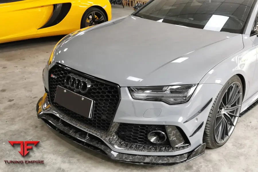 Audi Rs7 Man Style Dry Carbon Fiber Front Lip Splitter