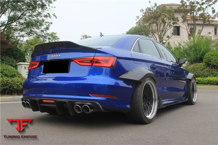 Audi S3 & A3 Sline Sedan Bkss Style Rear Diffuser With Led Light