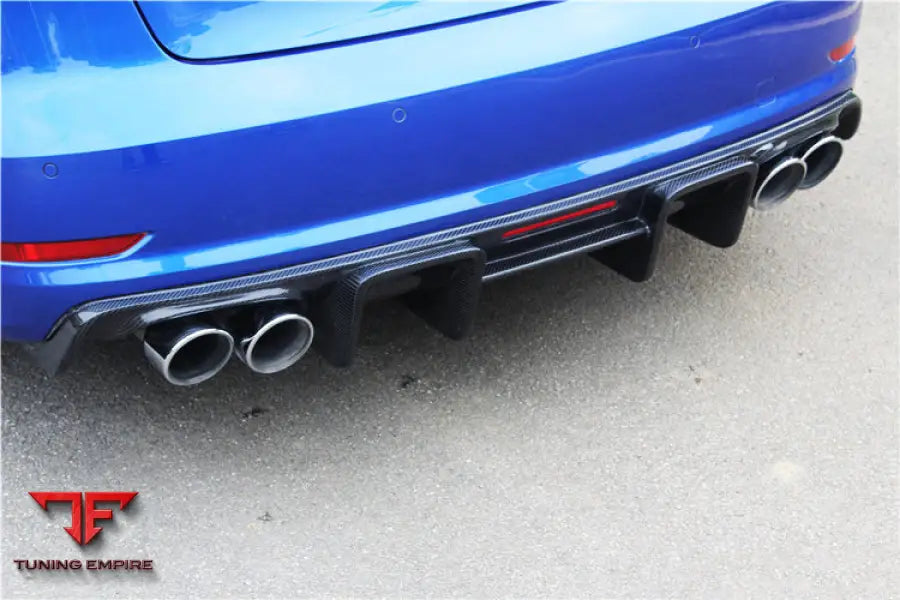 Audi S3 & A3 Sline Sedan Bkss Style Rear Diffuser With Led Light