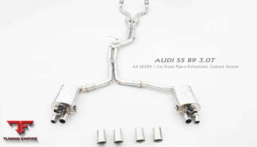 Audi S5 B9 3.0T All Ss304 Valvetronic Exhaust System