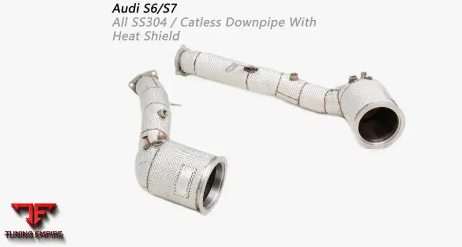 Audi S6/S7 C7 4.0T Downpipe With Heat Shield 2010-2018 Razor