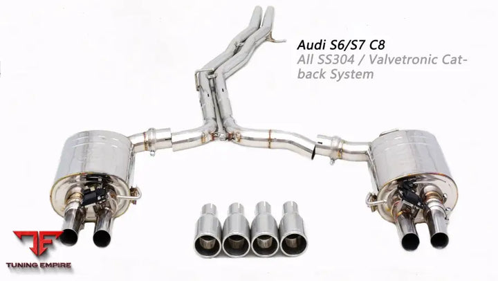 Audi S6/S7 C8 All Ss304 Valvetronic Exhaust System