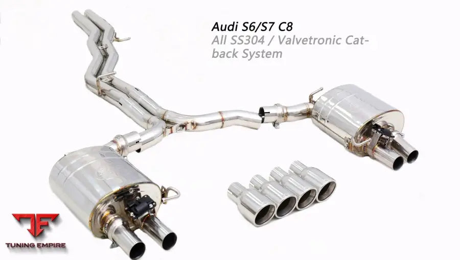 Audi S6/S7 C8 All Ss304 Valvetronic Exhaust System