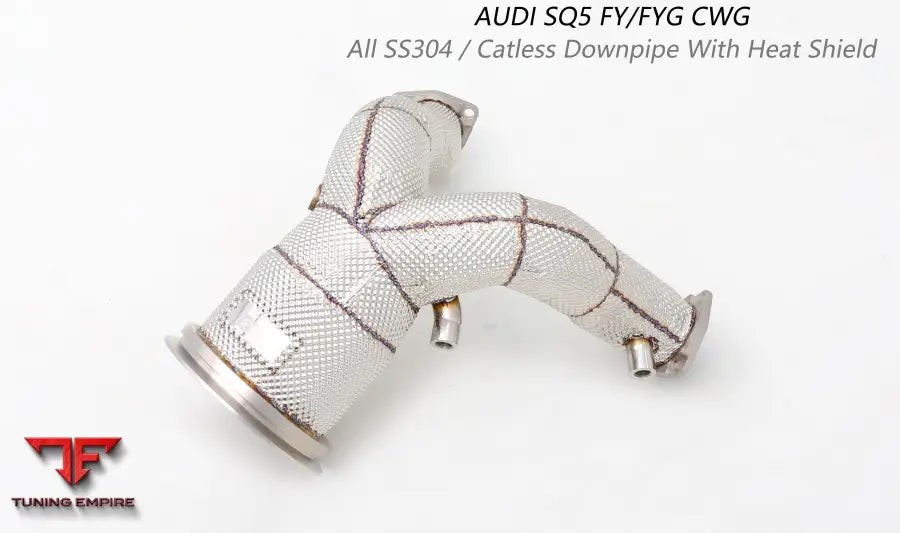 Audi Sq5 Fy/Fyg Cwg All Ss304 Catless Downpipe With Heat Shield Exhaust System