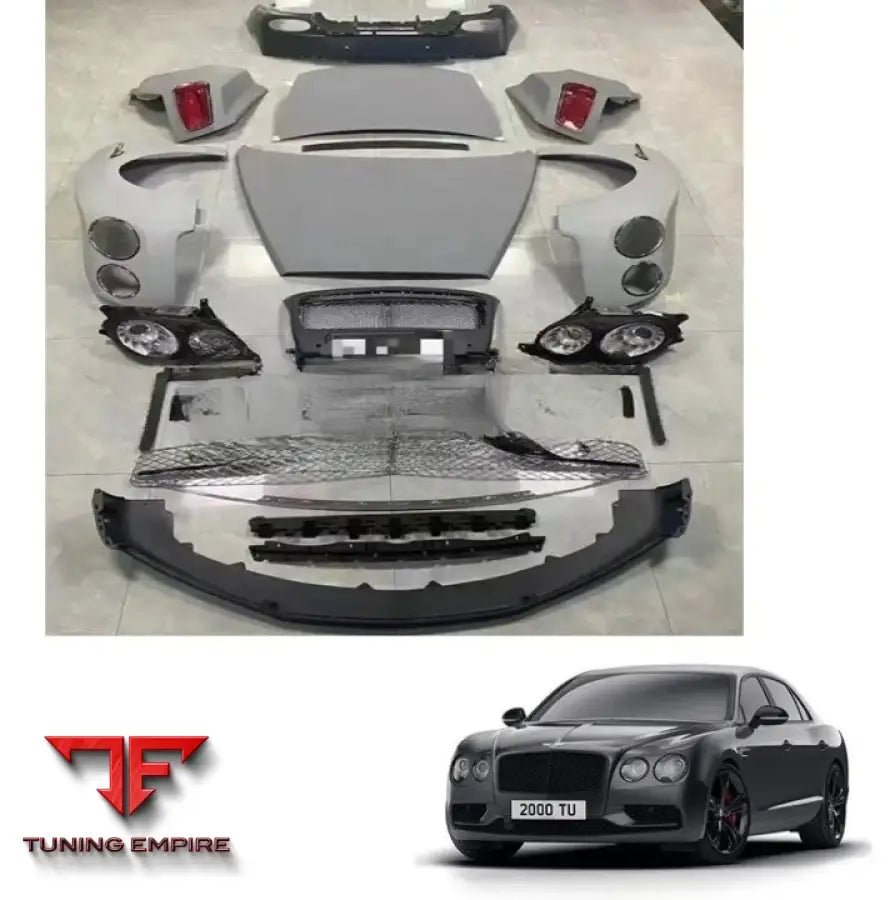 Bentley Continental Flying Spur 2005-2013 Conversion Body Kit Upgrade To 2015 V8 S Style