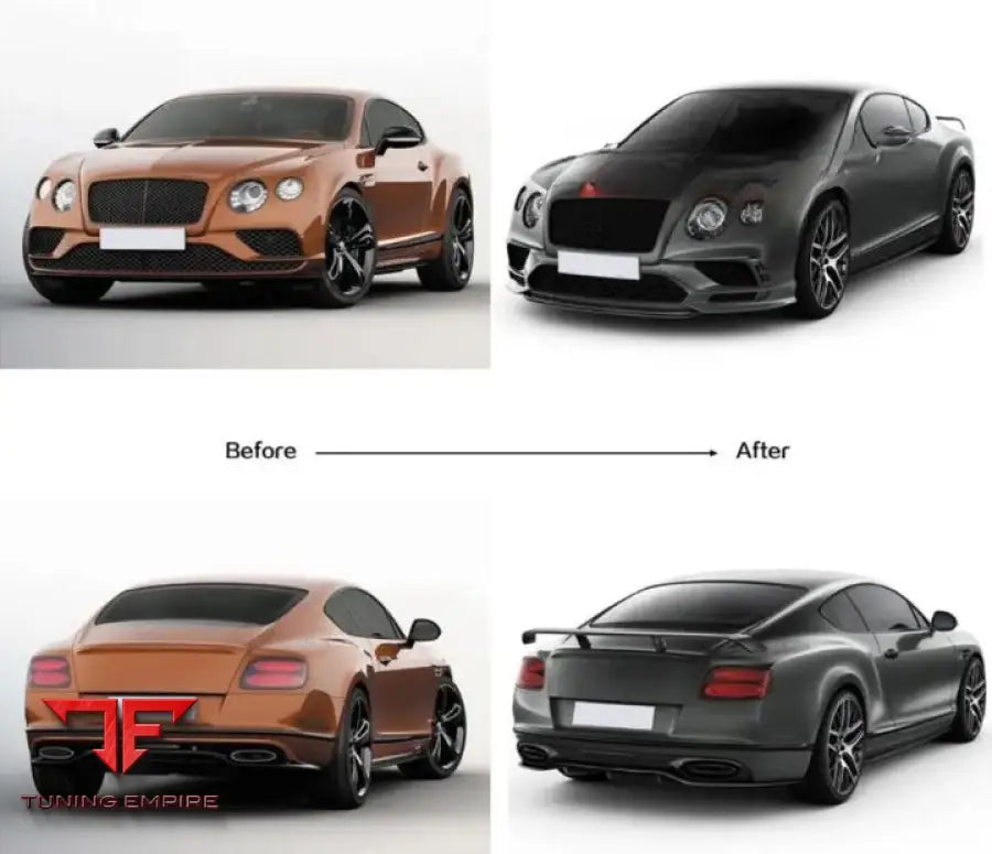 Bentley Continental Gt 2012-2015 Conversion Body Kit Upgrade To 2016-2018 Supersport