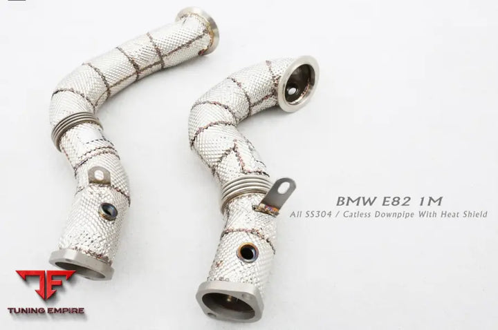 Bmw 1M All Ss304 Catless Downpipe With Heat Shield Exhaust System