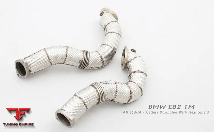 Bmw 1M All Ss304 Catless Downpipe With Heat Shield Exhaust System