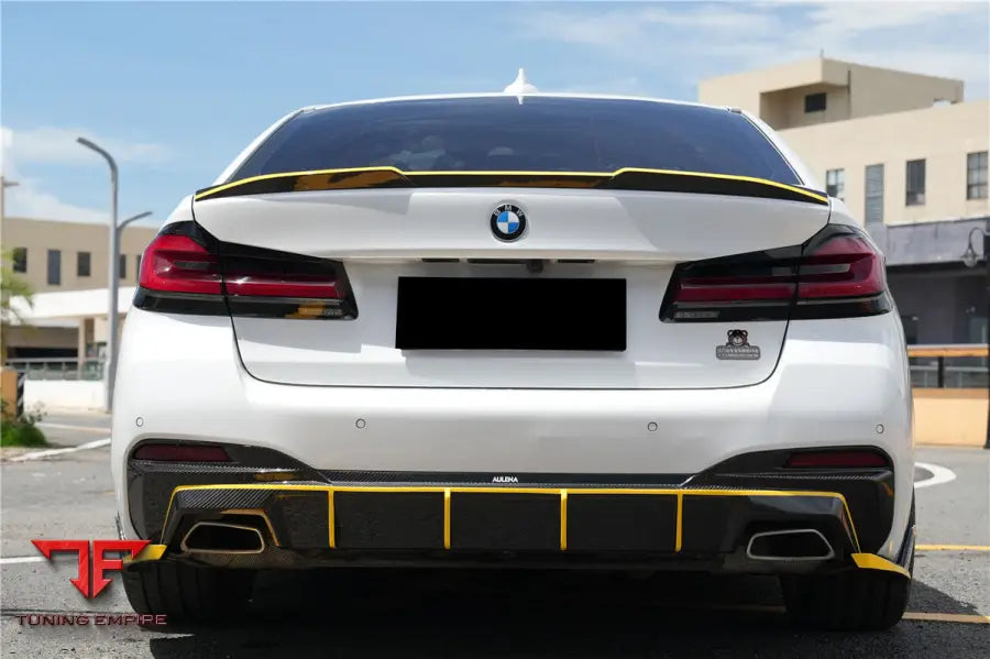 Bmw 5 Series G30 G38 M-Tech Ad Style Dry Carbon Fiber Rear Diffuser Lip Bsd