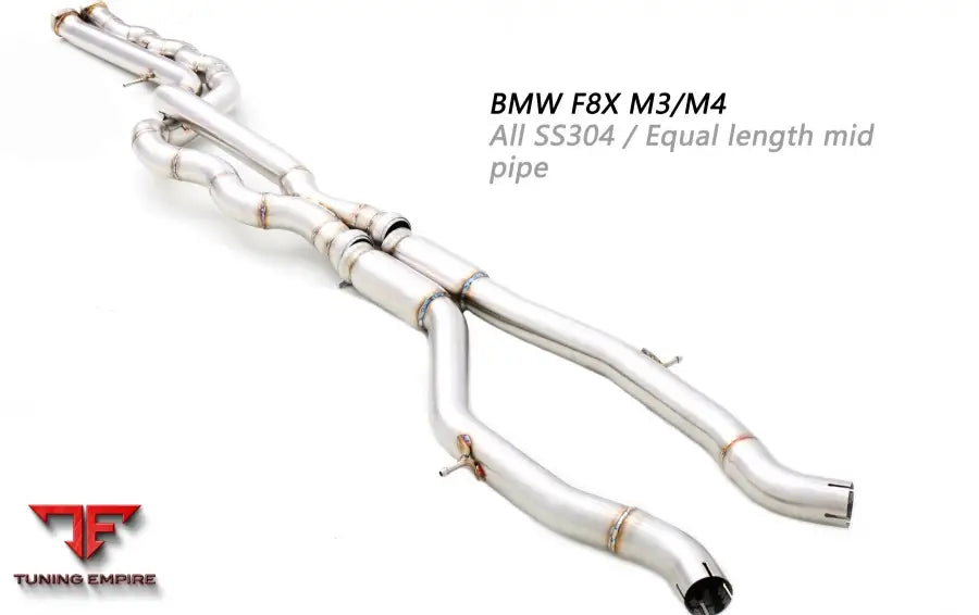 Bmw F8X M3/M4 All Ss304 Equal Length Mid Pipe Exhaust System