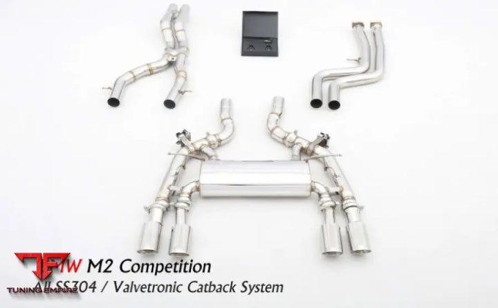 Bmw M2 F87 S55 All Ss304 Valvetronic Exhaust System