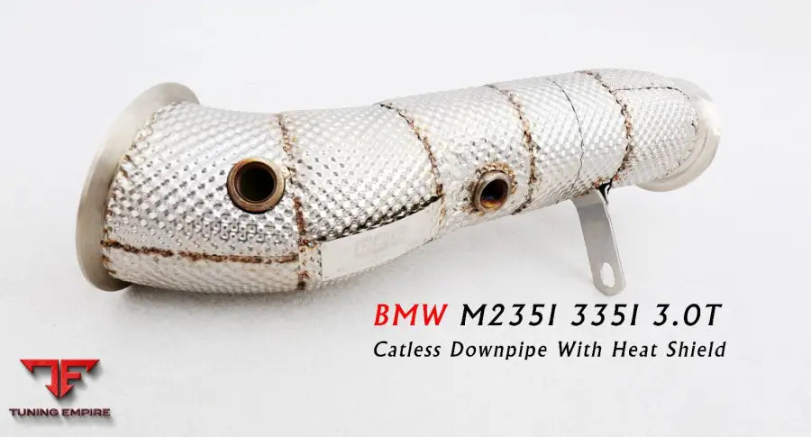 Bmw M235I F22 All Ss304 Catless Downpipe With Heat Shield Exhaust System