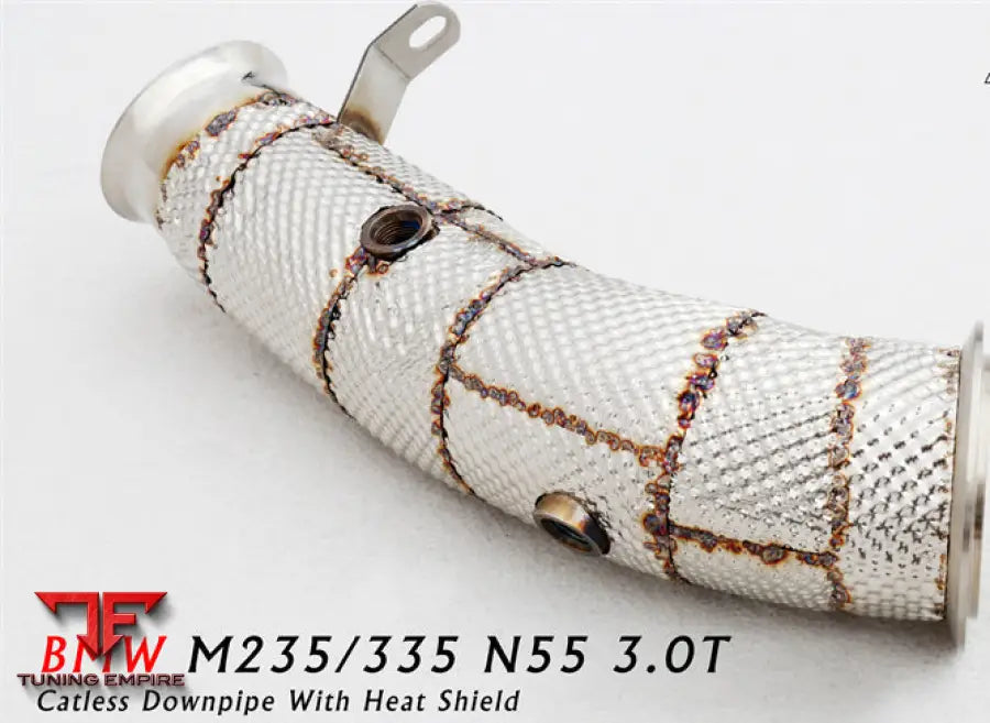 Bmw M235I F44 All Ss304 Catless Downpipe With Heat Shield Exhaust System