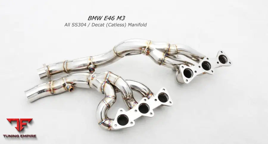 Bmw M3 E46 All Ss304 Catless Manifold Exhaust System