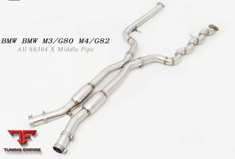 Bmw M3 G80 All Ss304 X Middle Pipe Exhaust System