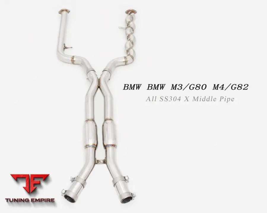 Bmw M3 G80 All Ss304 X Middle Pipe Exhaust System