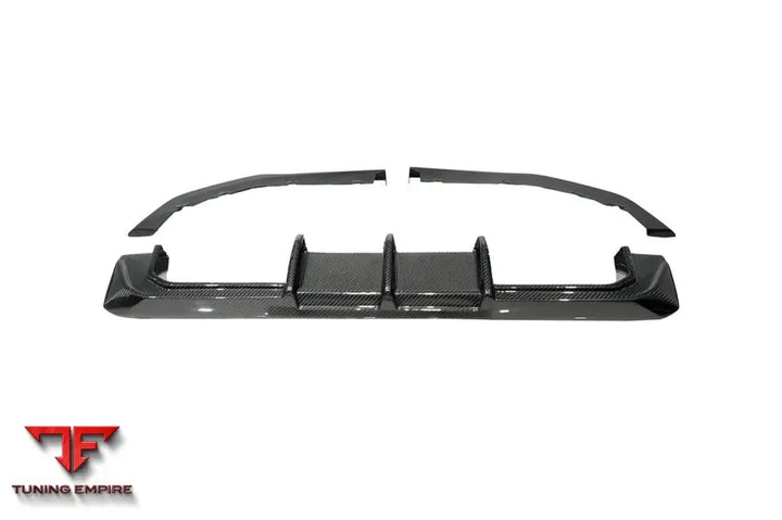 Bmw M3 G80 & G81 M4 G82 G83 Mtn Style Dry Carbon Fiber Rear Diffuser Lip With Winglets Bsd