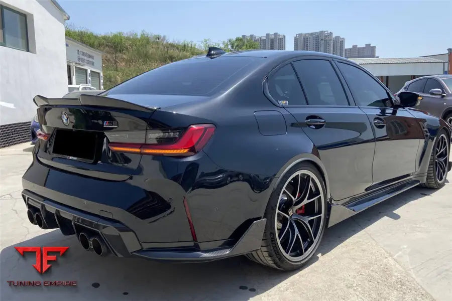 Bmw M3 G80 & G81 Mtn Style Dry Carbon Fiber Trunk Spoiler Wing Bsd