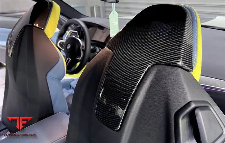 Bmw M3 G80 M4 G82G83 Carbon Fiber Up Seat-Back Cover Bsd