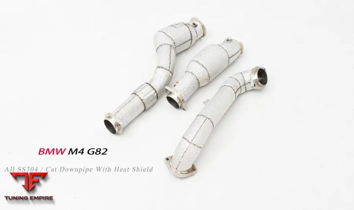 Bmw M4 G82 All Ss304 Cat Downpipe With Heat Shield Exhaust System