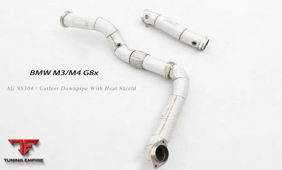 Bmw M4 G82 All Ss304 Catless Downpipe With Heat Shield Exhaust System