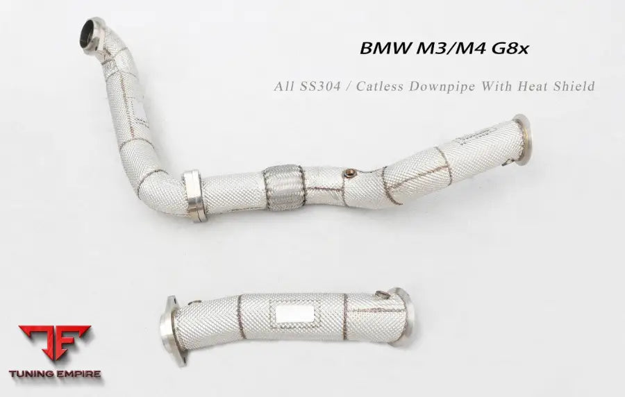 Bmw M4 G82 All Ss304 Catless Downpipe With Heat Shield Exhaust System