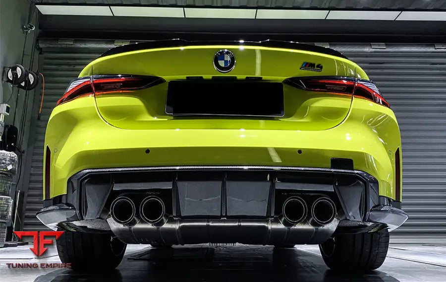 Bmw M4 G82G83 M3 G80 Carbon Fiber Rear Diffuser Trim Replacement Lip Bsd