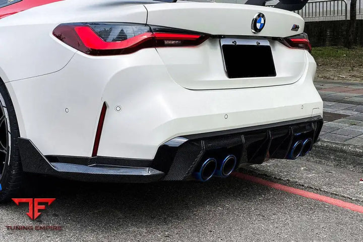 Bmw M4 G82G83 Mp Style Carbon Fiber Qual Rear Lip With Caps Bsd