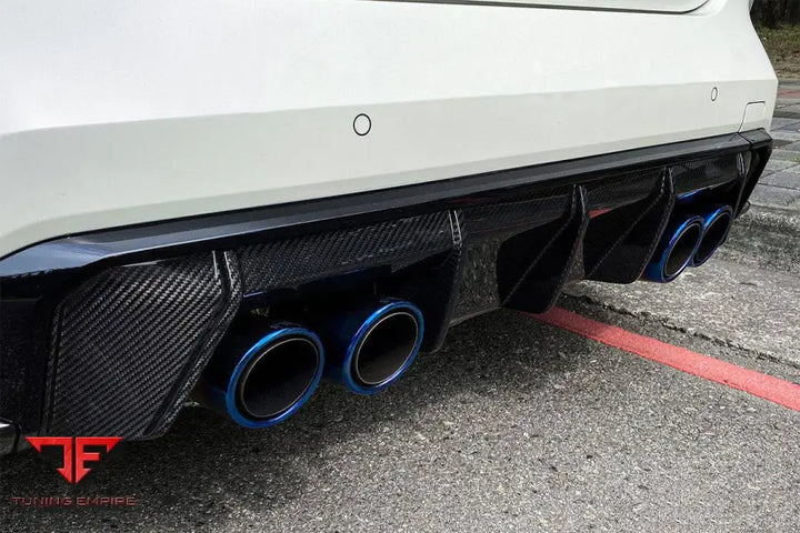 Bmw M4 G82G83 Mp Style Carbon Fiber Qual Rear Lip With Caps Bsd