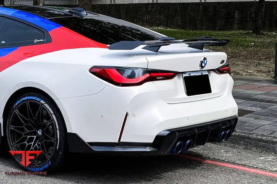 Bmw M4 G82G83 Mp Style Carbon Fiber Qual Rear Lip With Caps Bsd