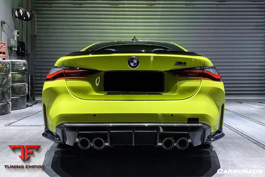 Bmw M4 G82G83 Mp Style Carbon Fiber Qual Rear Lip With Caps Bsd