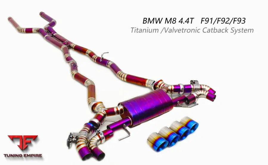 Bmw M8 4.4T Titanium Valvetronic Exhaust System