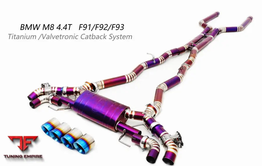 Bmw M8 F91/F93 Titanium Valvetronic Exhaust System